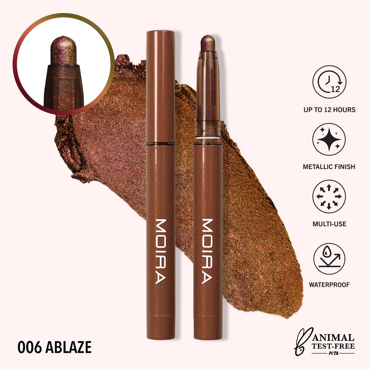 Ombre à paupières en stick Stellar Glaze – 006 Ablaze