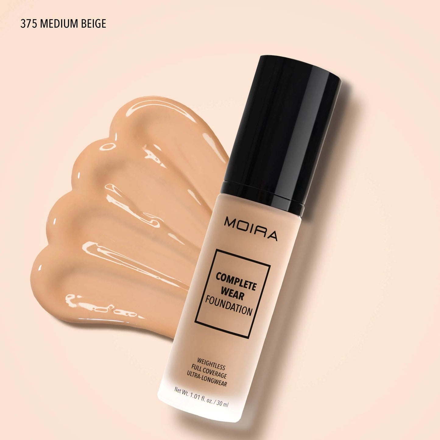 Fond de teint Complete Wear - 375 Medium Beige - 30 ml Moira Cosmetics