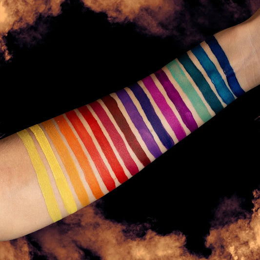 Palette d'eyeliner à eau 8 couleurs duo - Jewel - Swatch - Jolie Beauty