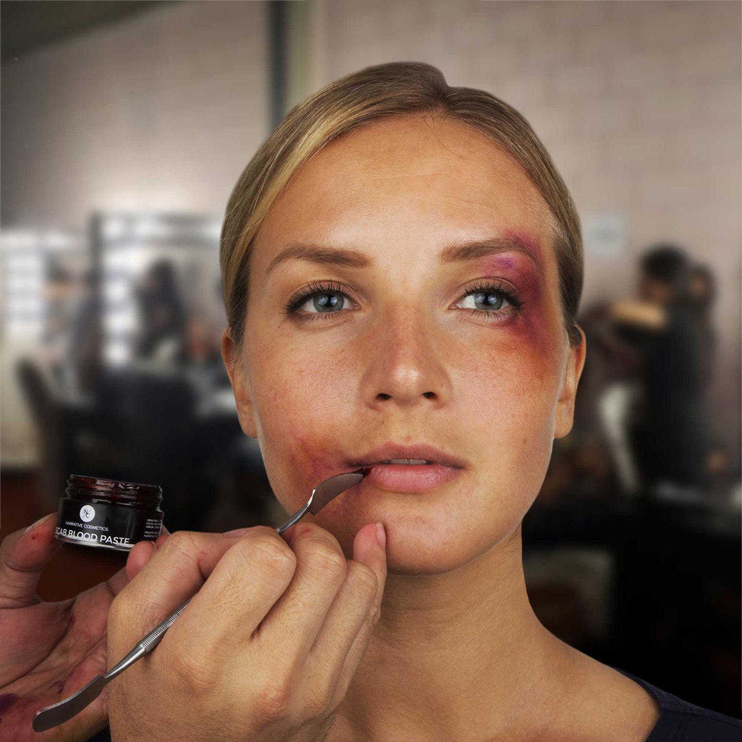 Pâte de Sang Croûte Maquillage SFX Professionnel pour Coupures et Blessures Réalistes, 40 g. Narrative Cosmetics
