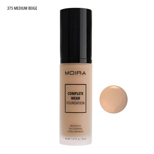 Fond de teint Complete Wear - 375 Medium Beige - 30 ml Moira Cosmetics