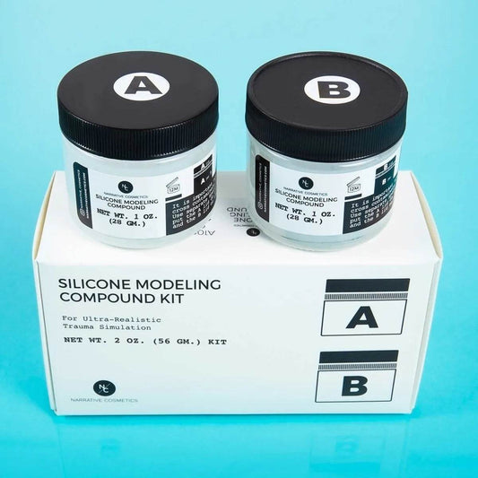 Composé à modeler en silicone pour plaies, cicatrices et prothèses SFX: Clair / Kit 2 oz - Effets spéciaux