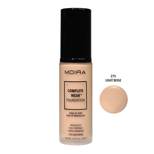 Fond de teint Complete Wear - 275 Light Beige - 30 ml Moira Cosmetics
