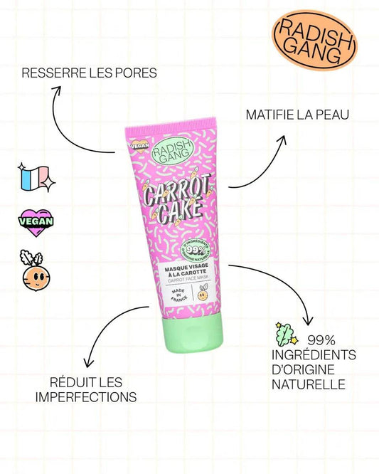 Carrot Cake - Masque visage carotte - Skin care