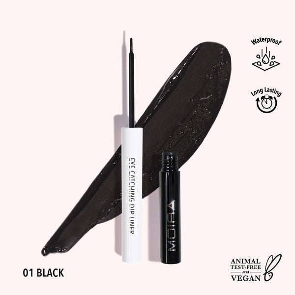 Eyeliner liquide Eye Catching Dip Liner - 001 Black