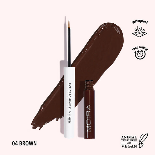 Eyeliner liquide Eye Catching Dip Liner - 004 Brown