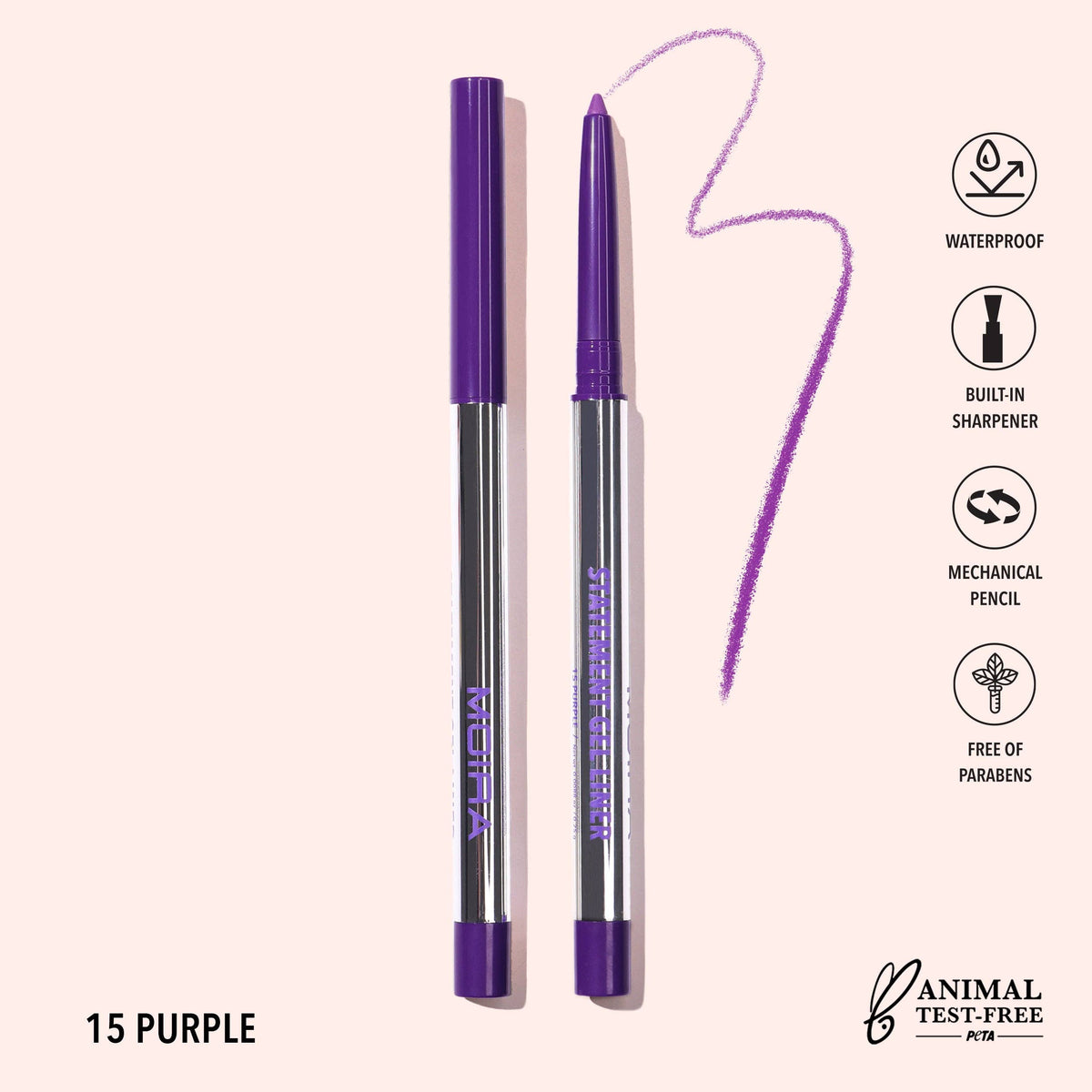 Eyeliner gel waterproof Statement - 015 Purple