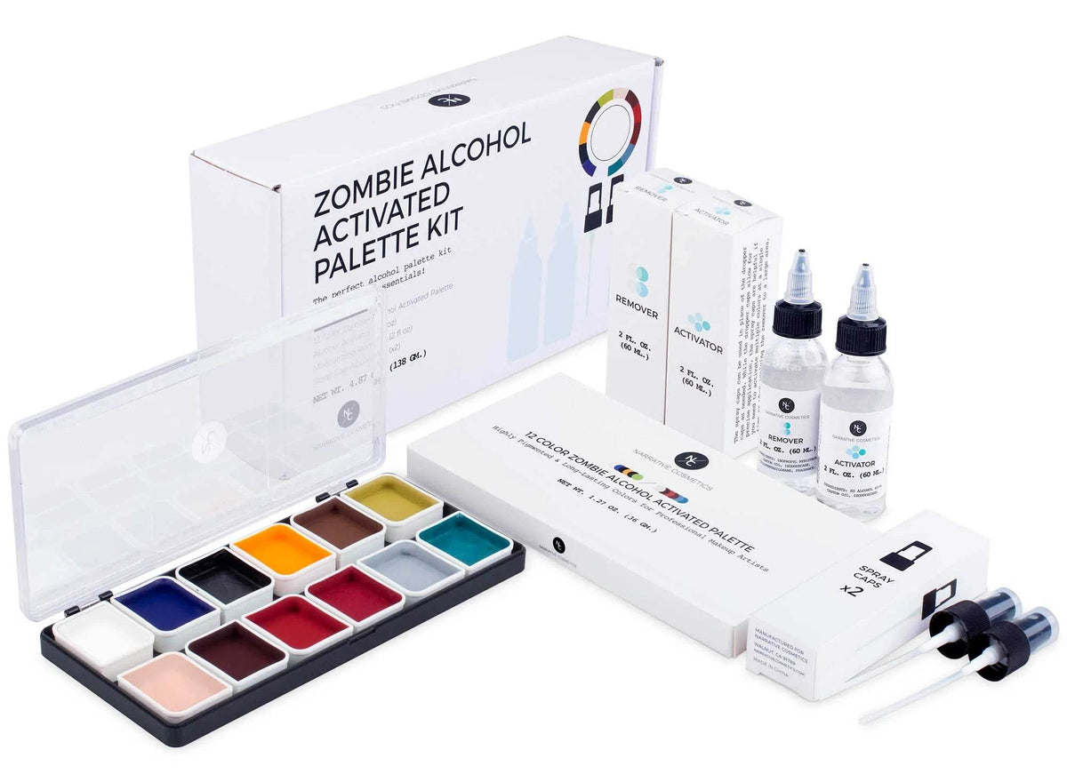 Kit complet de fards à alcool - Zombie Narrative Cosmetics