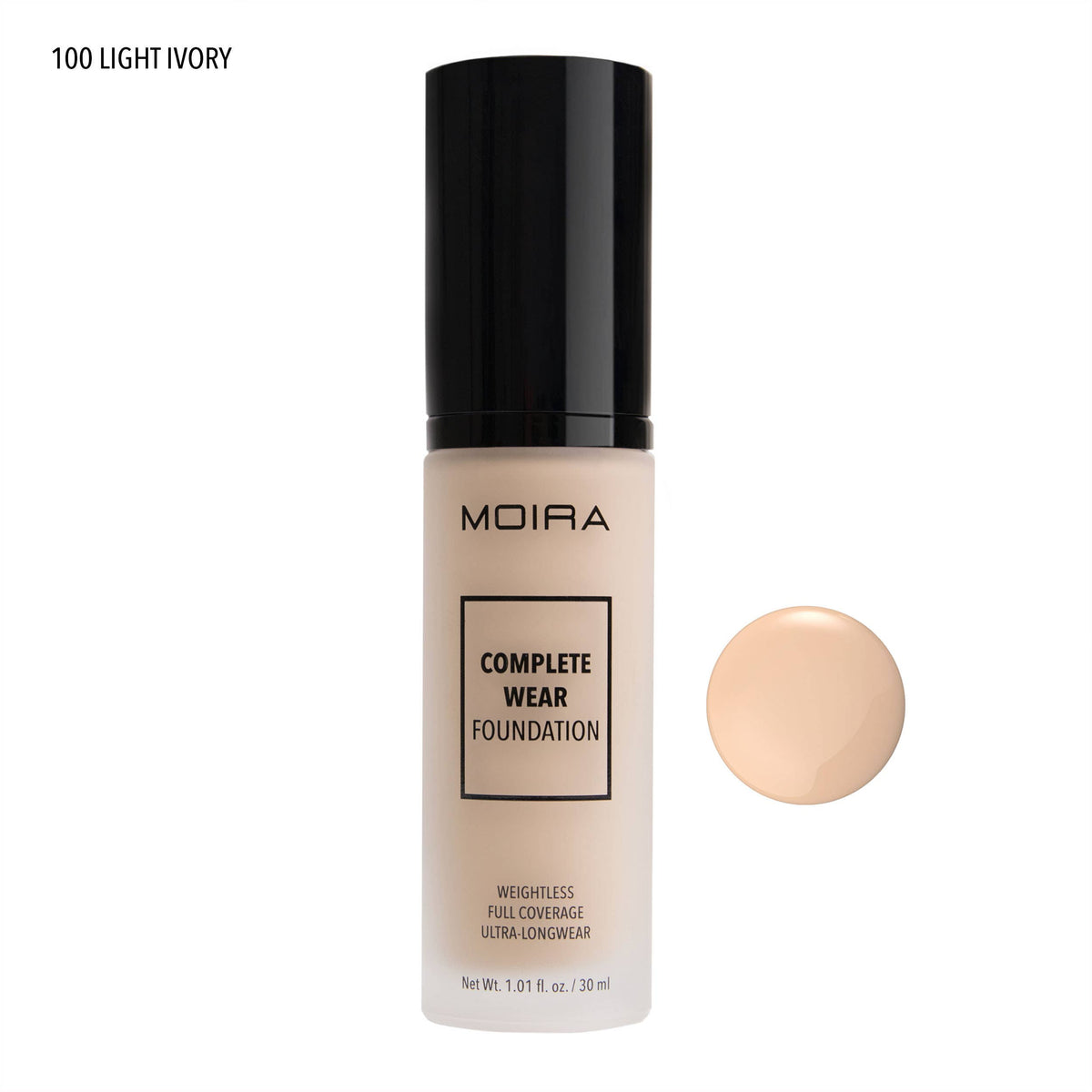 Fond de teint Complete Wear 100 - Ivoire clair Moira Cosmetics