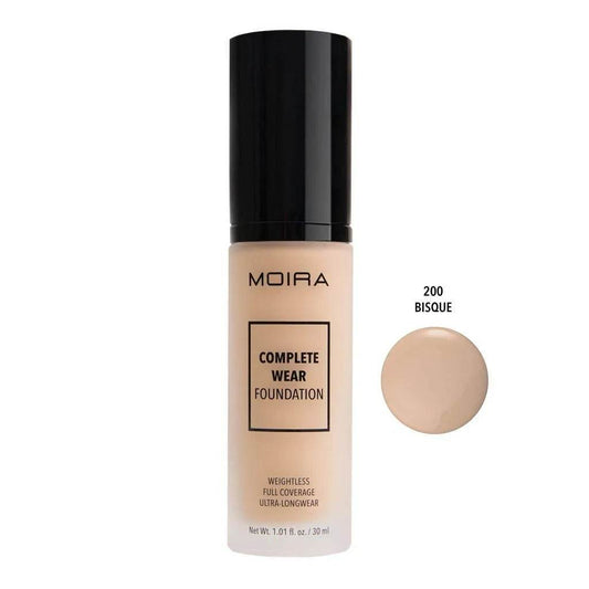Fond de teint Complete Wear - 200 Bisque - 30 ml Moira Cosmetics