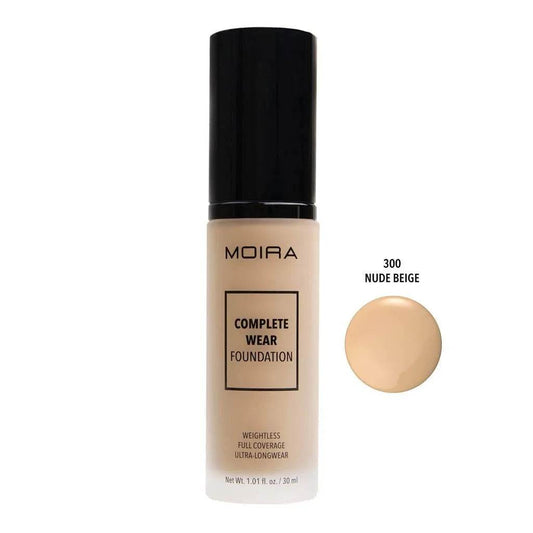 Fond de teint Complete Wear - 300 Nude Beige - 30 ml Moira Cosmetics