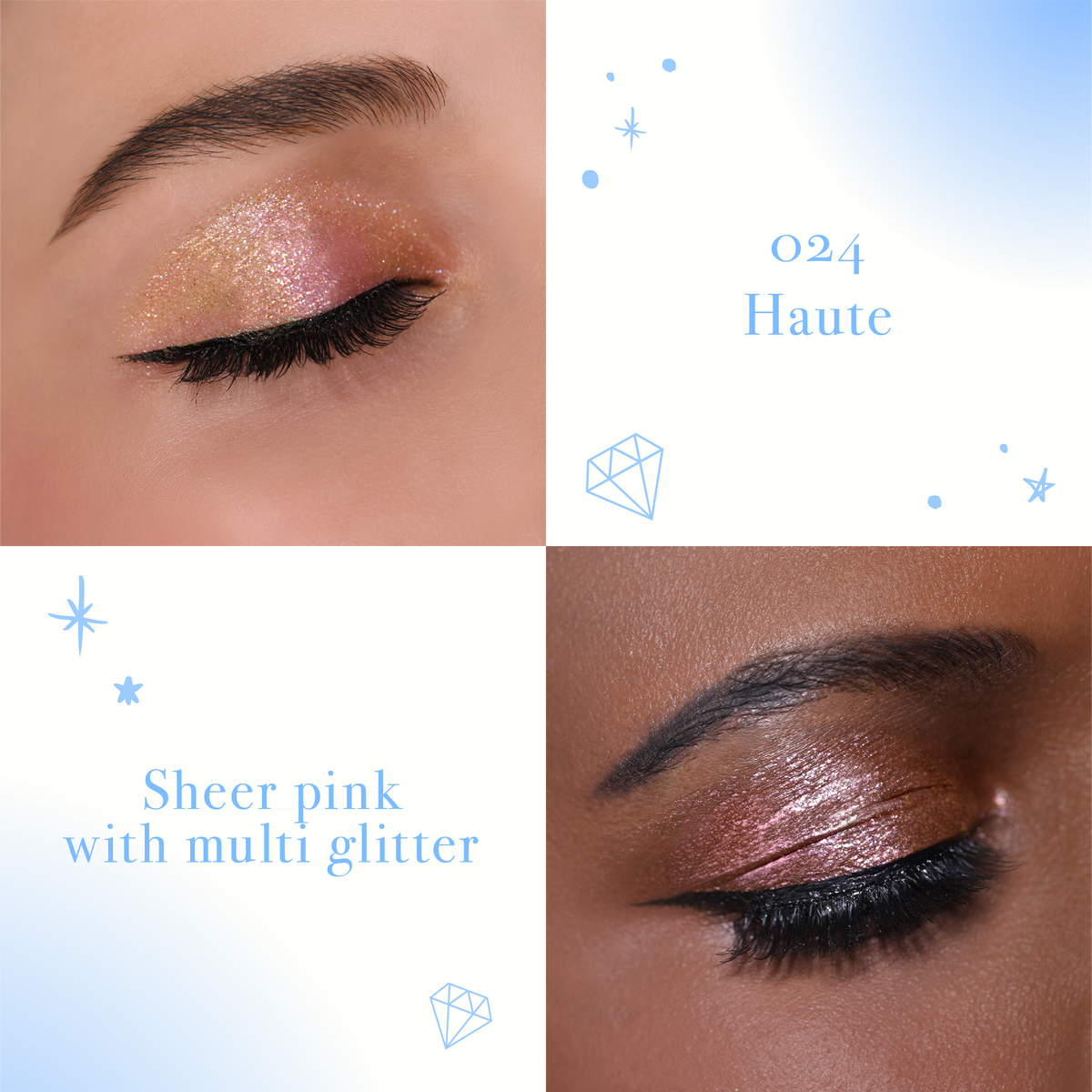 Fard à paupières multichrome liquide Diamond Daze - 024 Haute