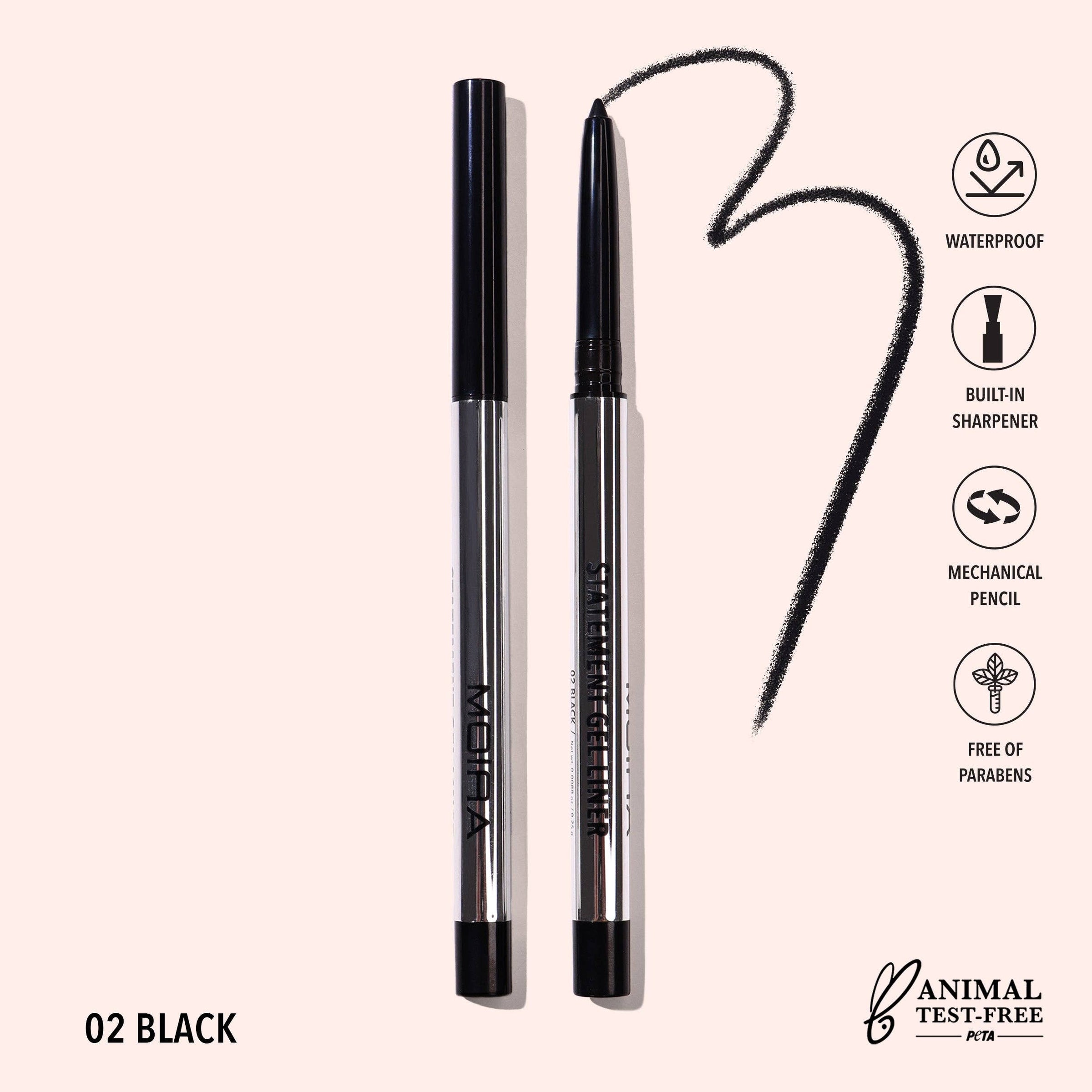 Eyeliner gel waterproof Statement - 002 Black
