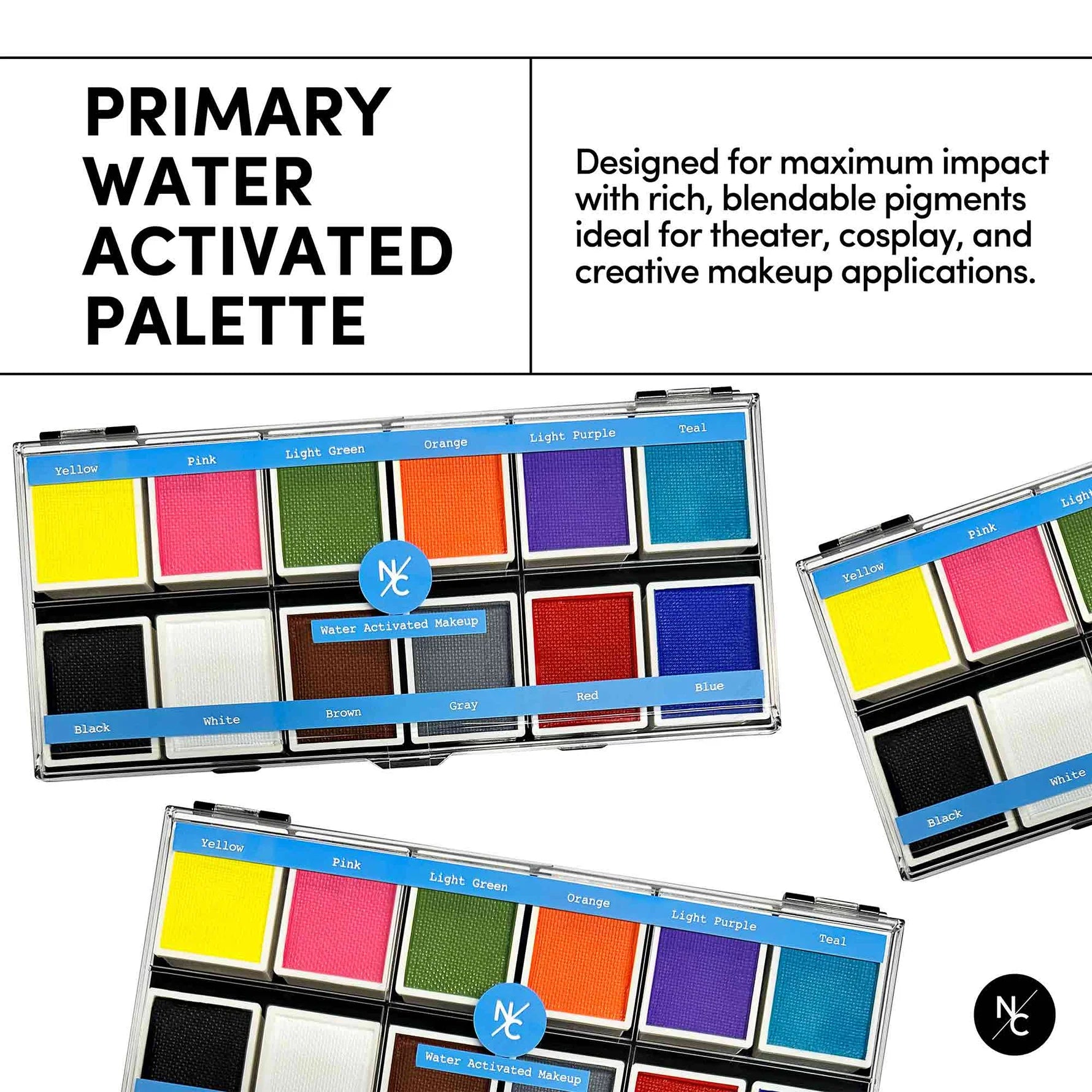 Palette de fards à eau 12 couleurs - Primary - 120 g