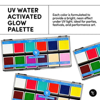 Palette de fards à eau 12 couleurs - UV - 120 g