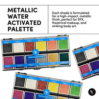 Palette de fards à eau 12 couleurs - Metallic