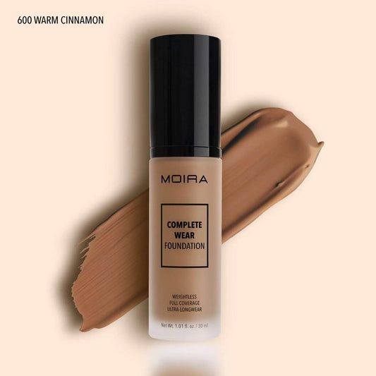 Fond de teint Complete Wear - 600 Warm Cinnamon - 30 ml Moira Cosmetics