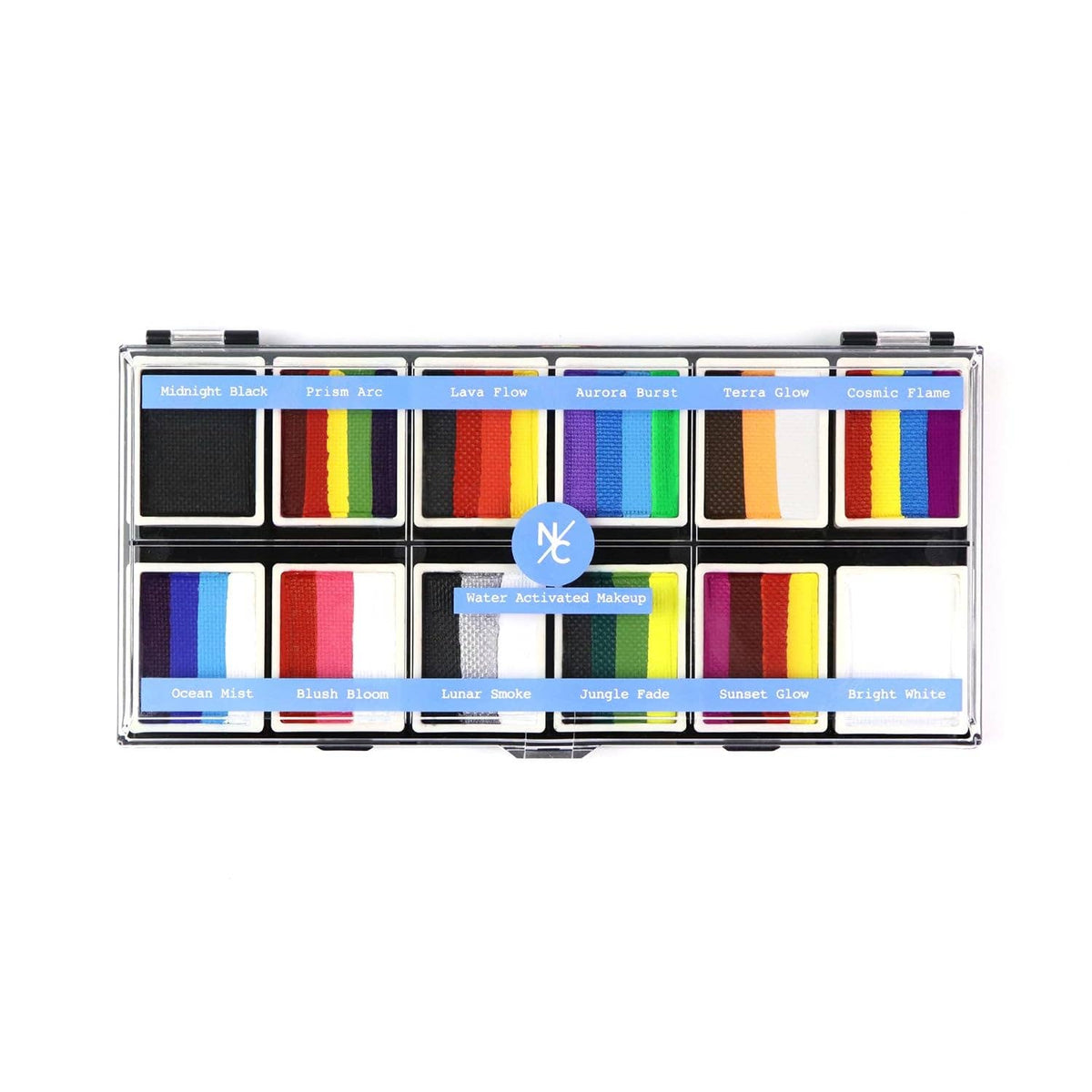 Palette de couleurs à activation par l'eau 12 couleurs Colorwave
