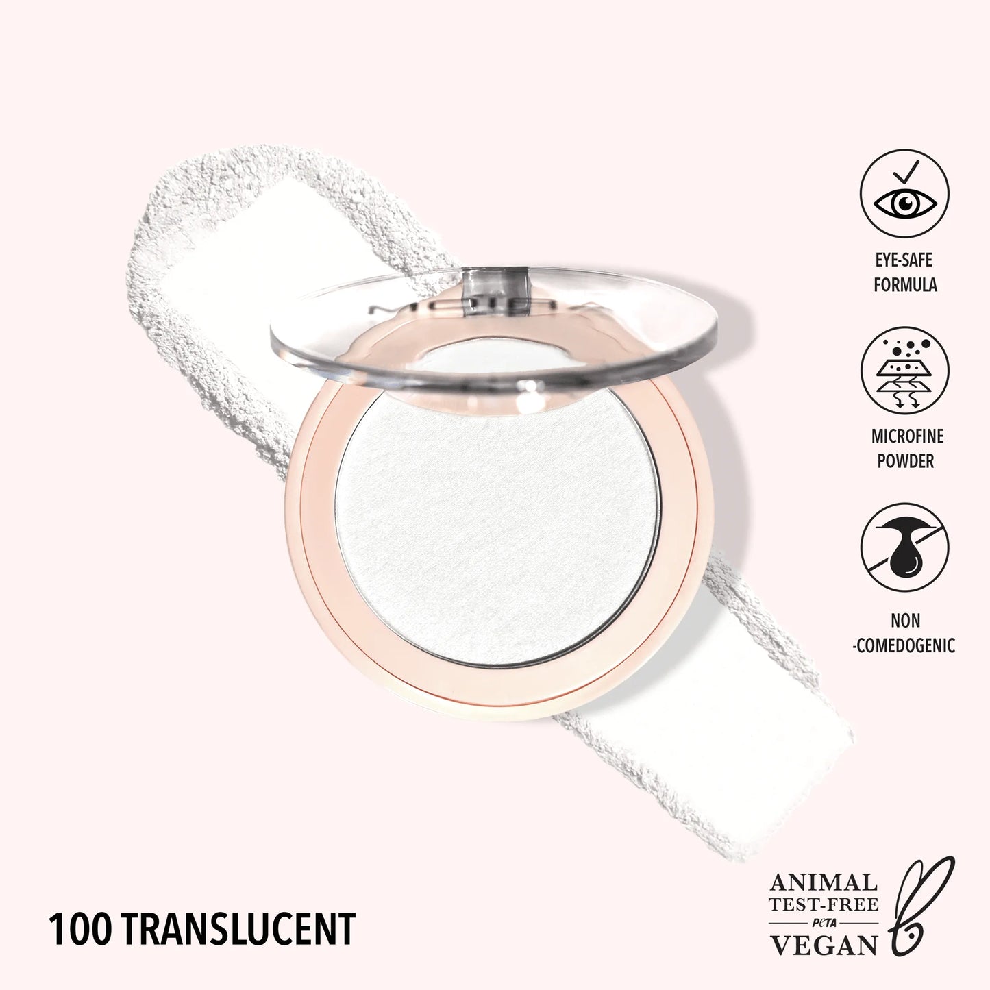 Poudre fixatrice pour les yeux - 100 Translucent - 3 g Moira Cosmetics