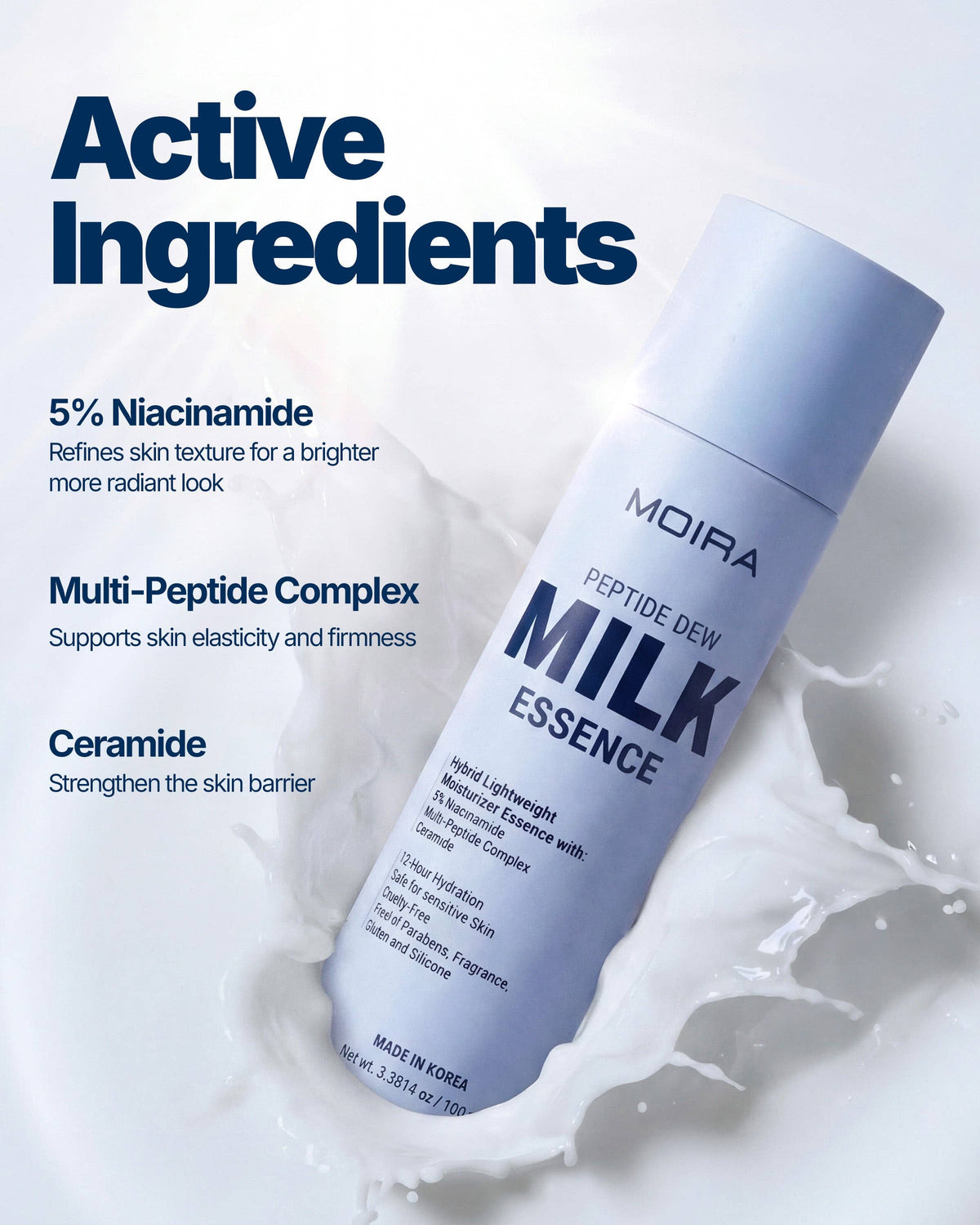 Essence de lait rosée aux peptides