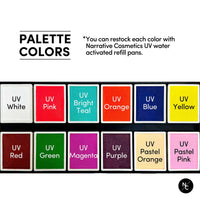 Palette de fards à eau 12 couleurs - UV - 120 g
