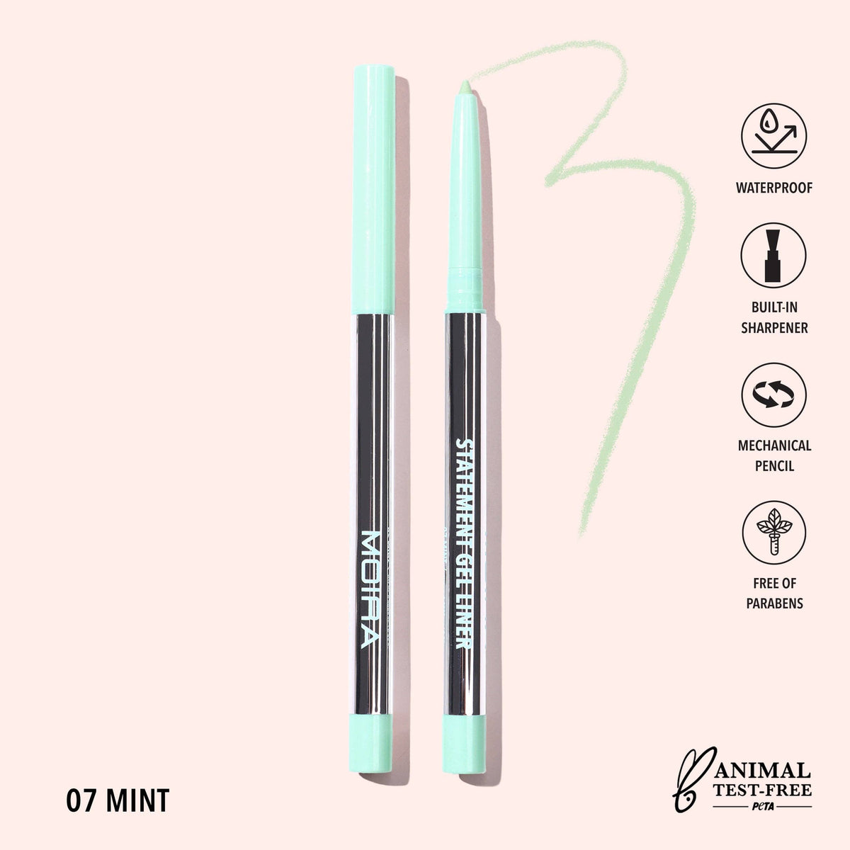Eyeliner gel waterproof Statement - 007 Mint