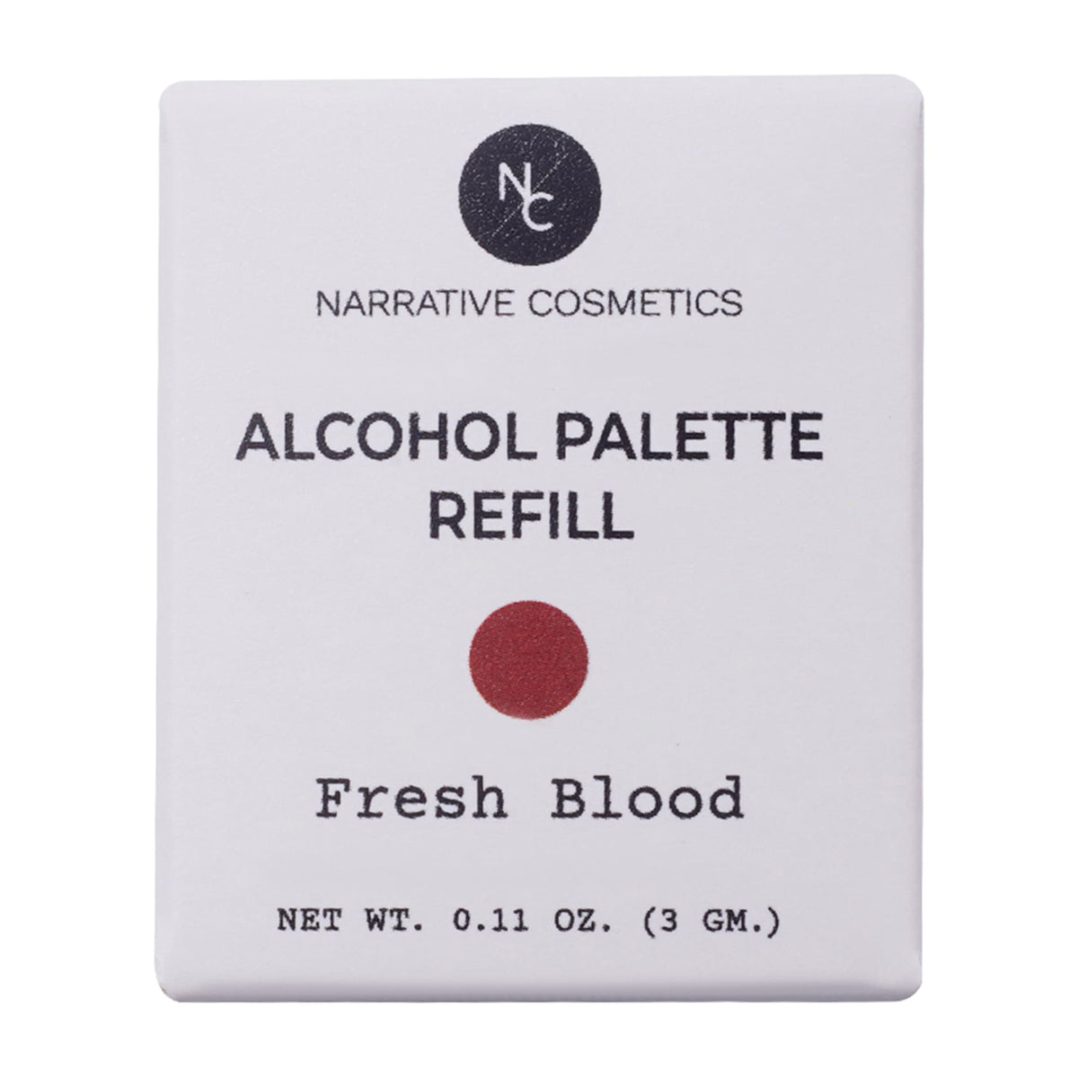 Recharge pour palette d'alcool Narrative Cosmetics - FX Colors : Fresh Blood