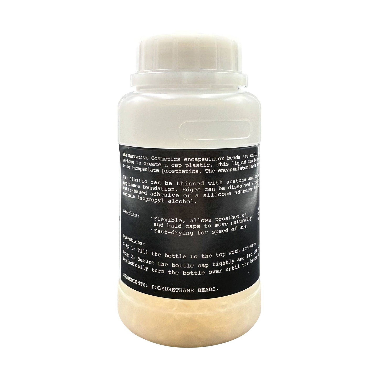 Perles d'encapsulation pour la création de prothèses et de calottes chauves