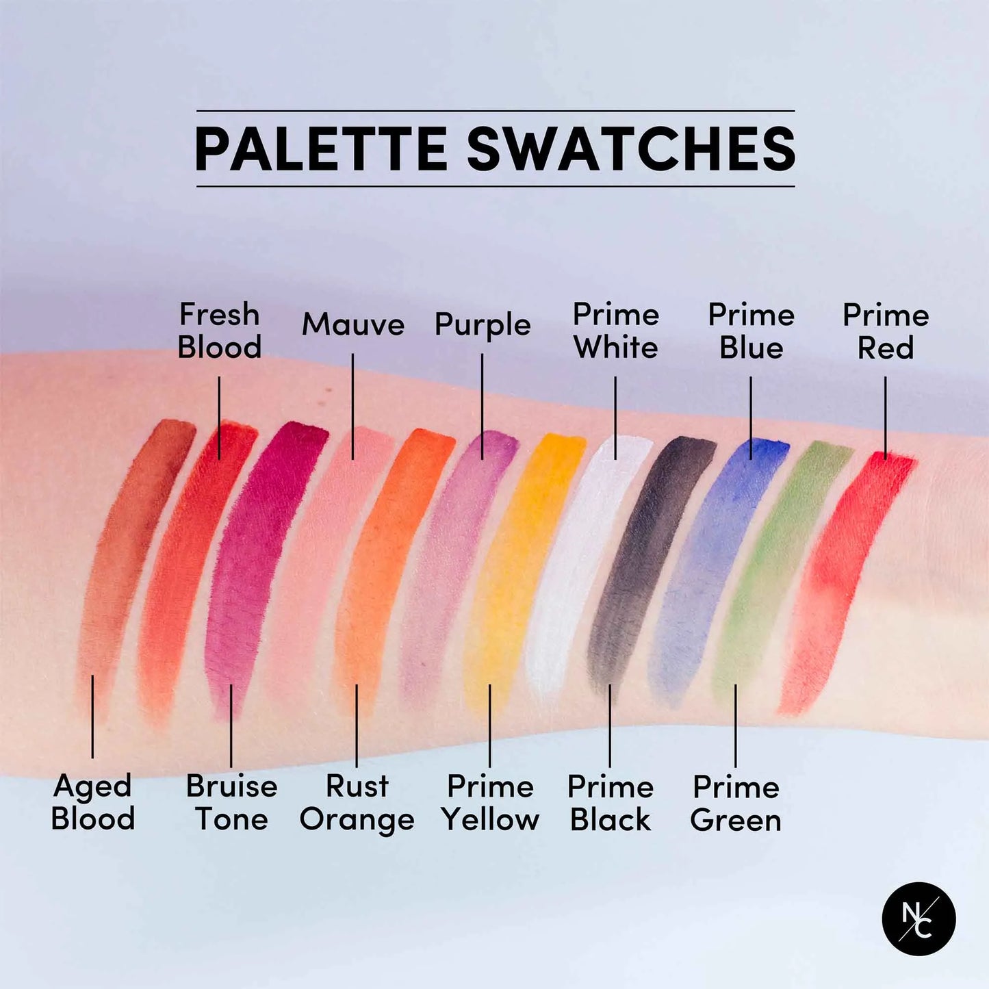 Palette de fards à alcool 12 couleurs - FX - 36 g Narrative Cosmetics