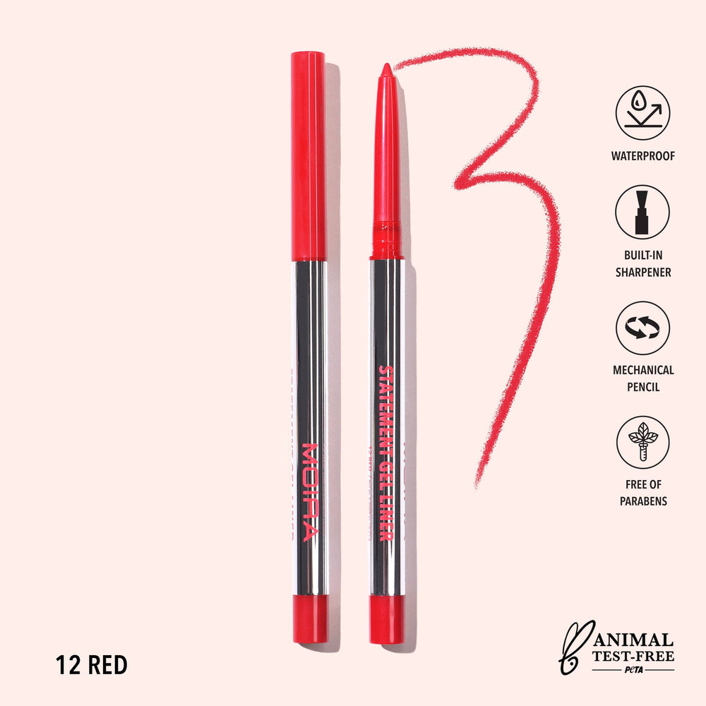 Eyeliner gel waterproof Statement - 012 Red