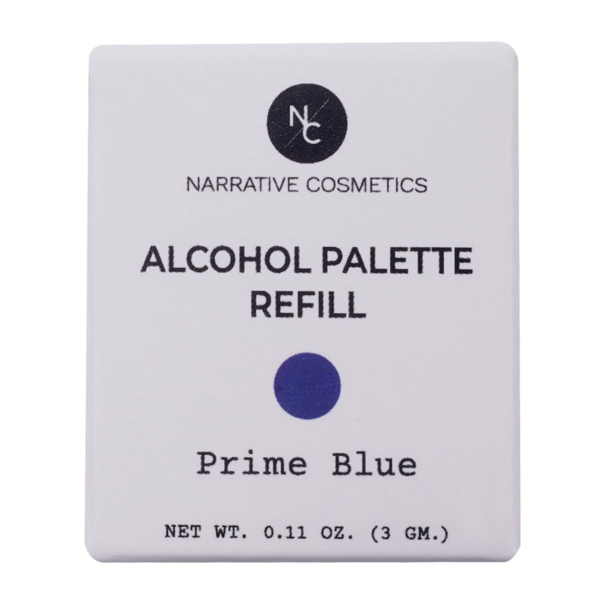 Recharge pour palette d'alcool Narrative Cosmetics - FX Colors : Prime Blue