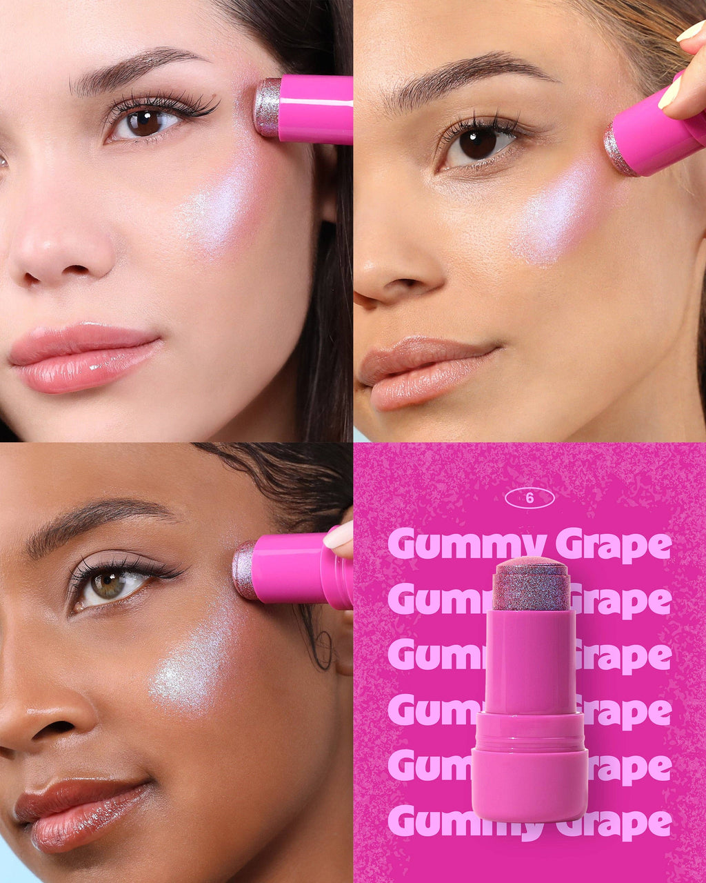 Stick highlighter Jelly Icy Glow - 006 Gummy Grape