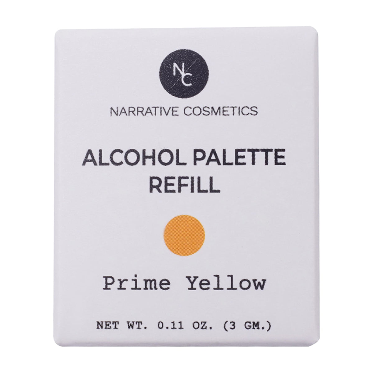Recharge pour palette d'alcool Narrative Cosmetics - FX Colors : Prime Yellow