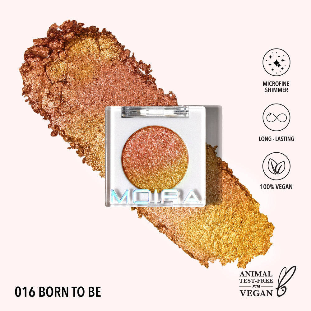 Fard à paupières métallique Moira Chroma Light - 016 Born to be