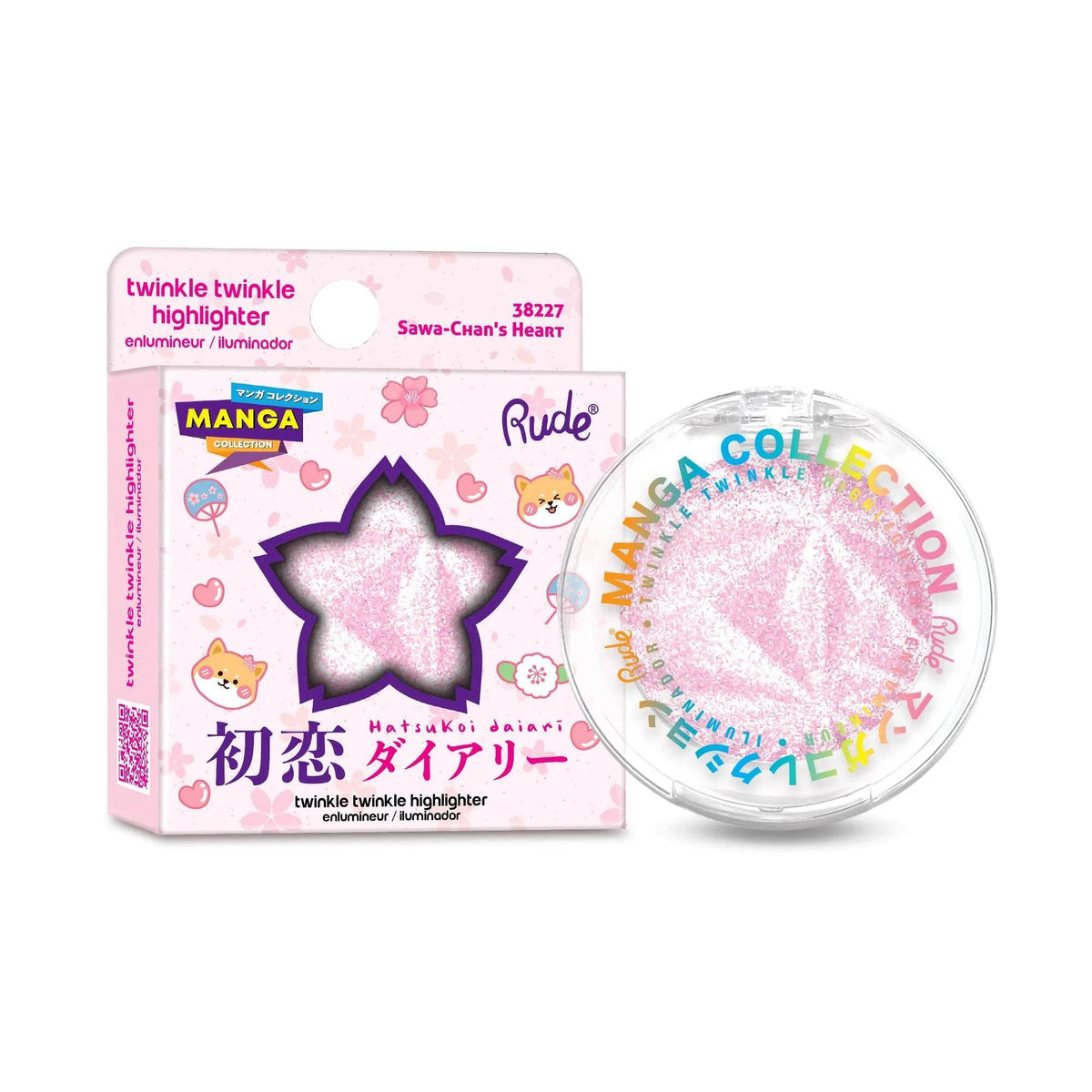 Highlighter Twinkle Twinkle Manga Collection - Sawa-Chan's Heart - 4 g Rude Cosmetics