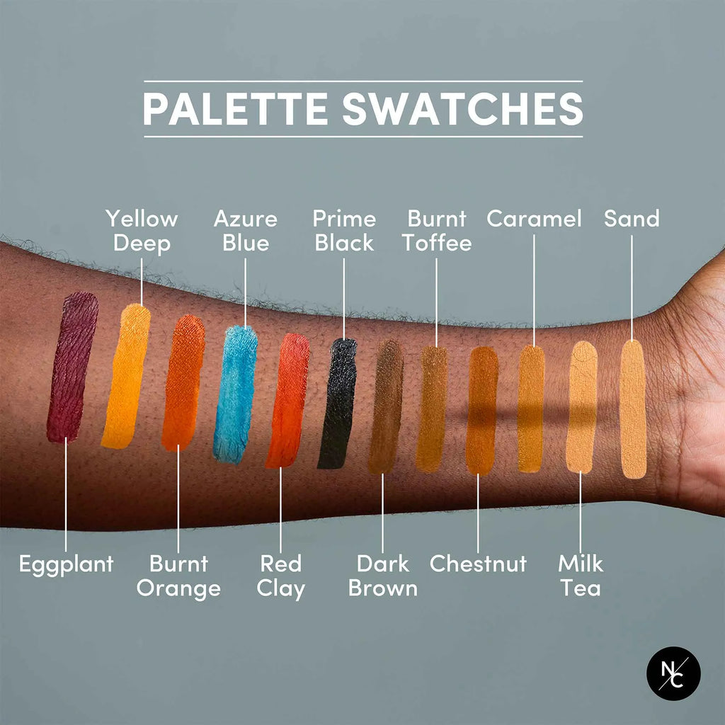Palette de fards à alcool 12 couleurs - Dark Flesh - 36 g Narrative Cosmetics