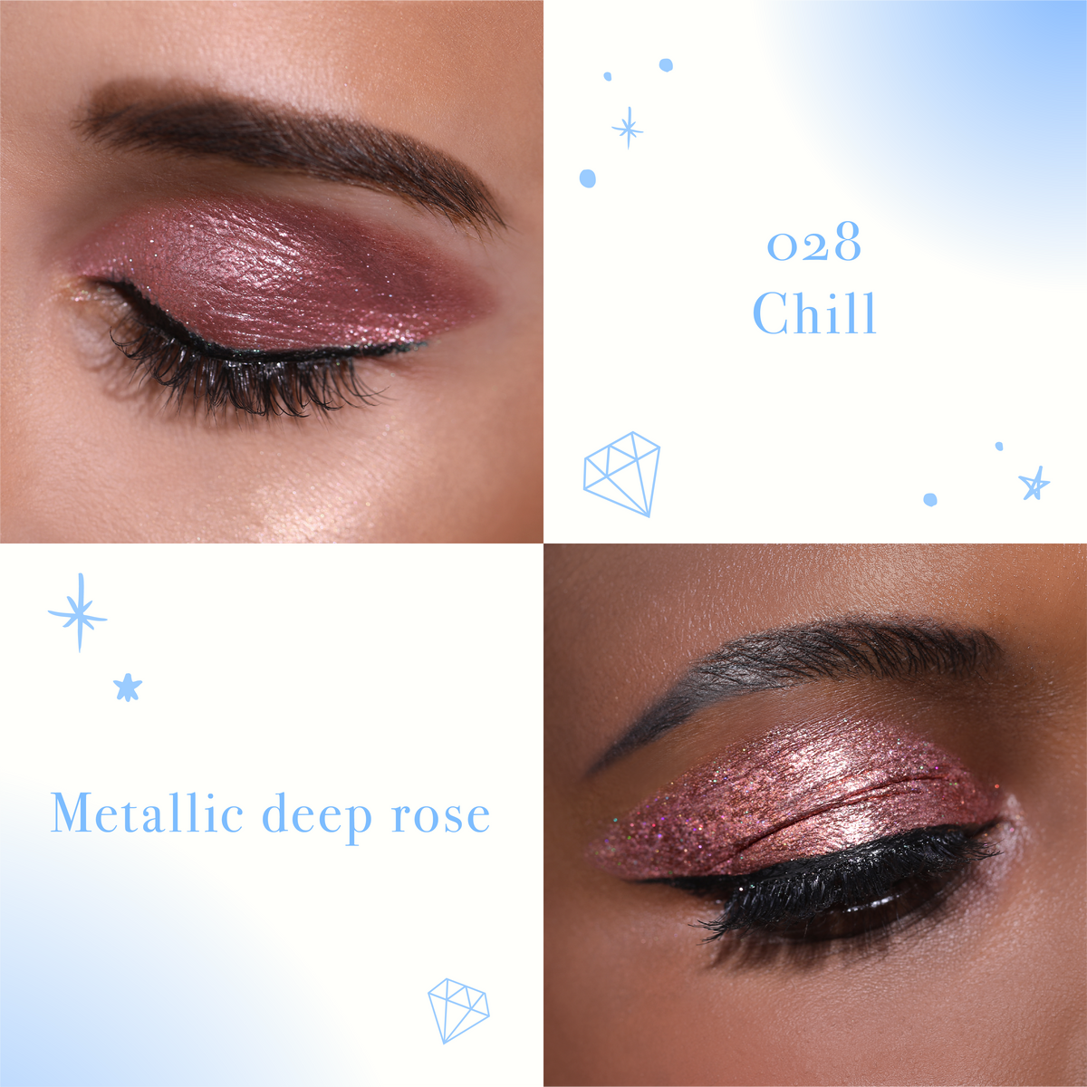 Fard à paupières multichrome liquide Diamond Daze - 028 Chill