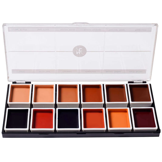 Palette de fards à alcool 12 couleurs - Dark Flesh - 36 g Narrative Cosmetics