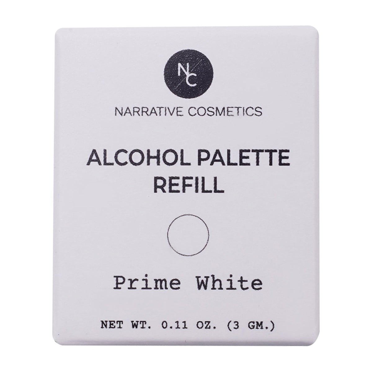 Recharge pour palette d'alcool Narrative Cosmetics - FX Colors : Prime White