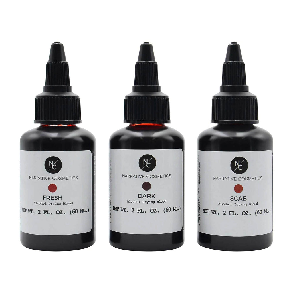 Kit faux sang liquide - Fresh/Dark/Scab - 60 ml x 3 Narrative Cosmetics