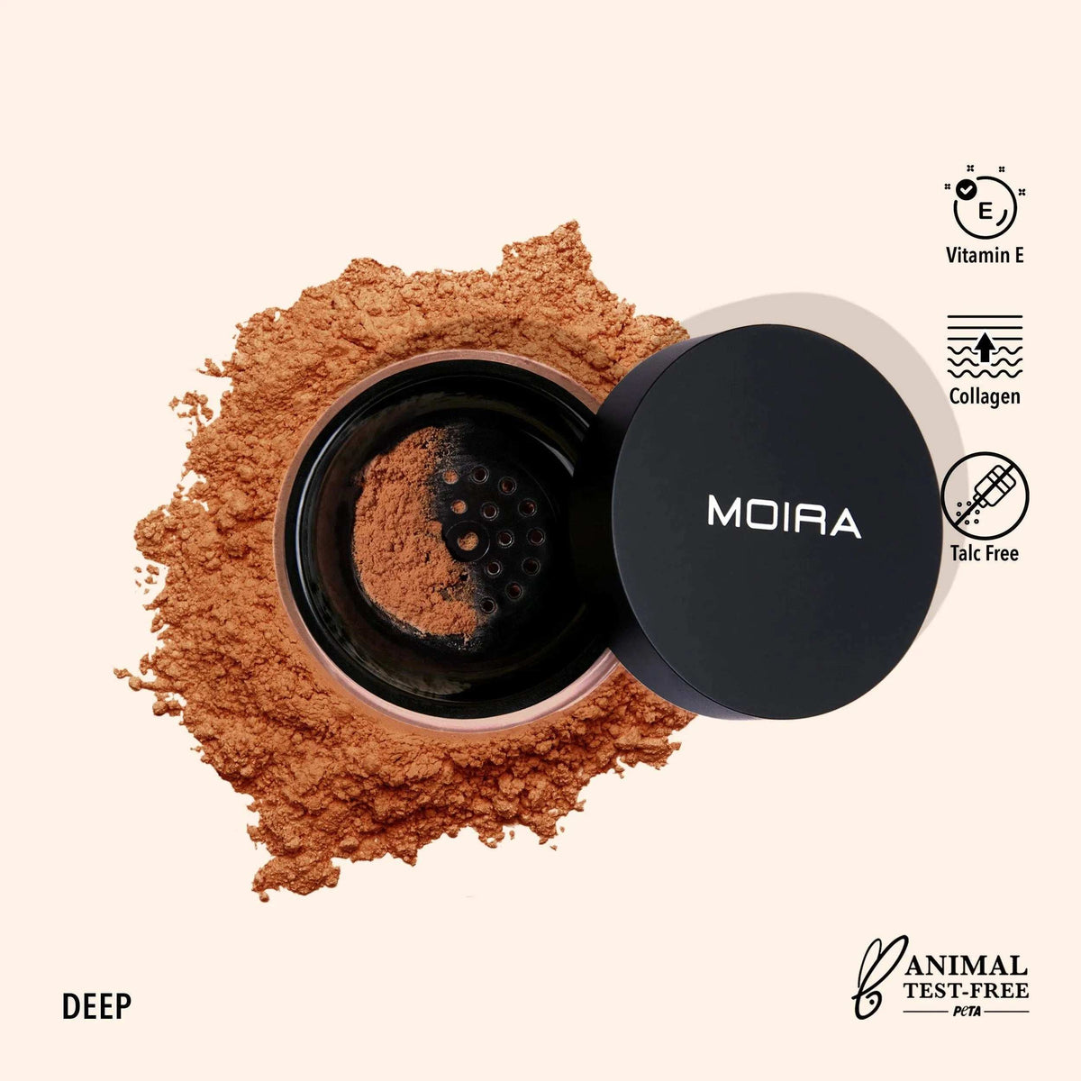 Poudre libre fixatrice - Deep - 6 g Moira Cosmetics