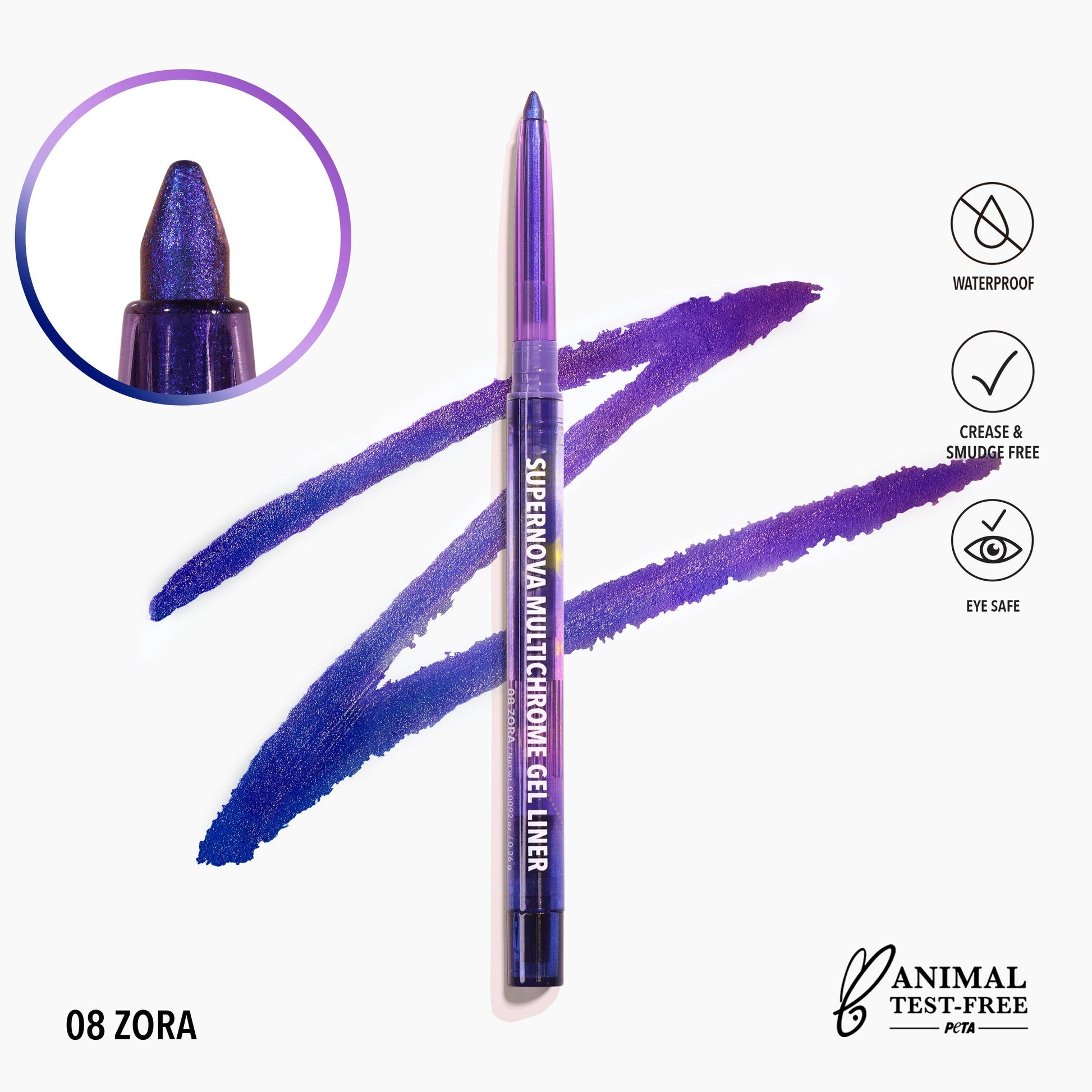 Doublure en gel multichrome Supernova 008, Zora Moira Cosmetics
