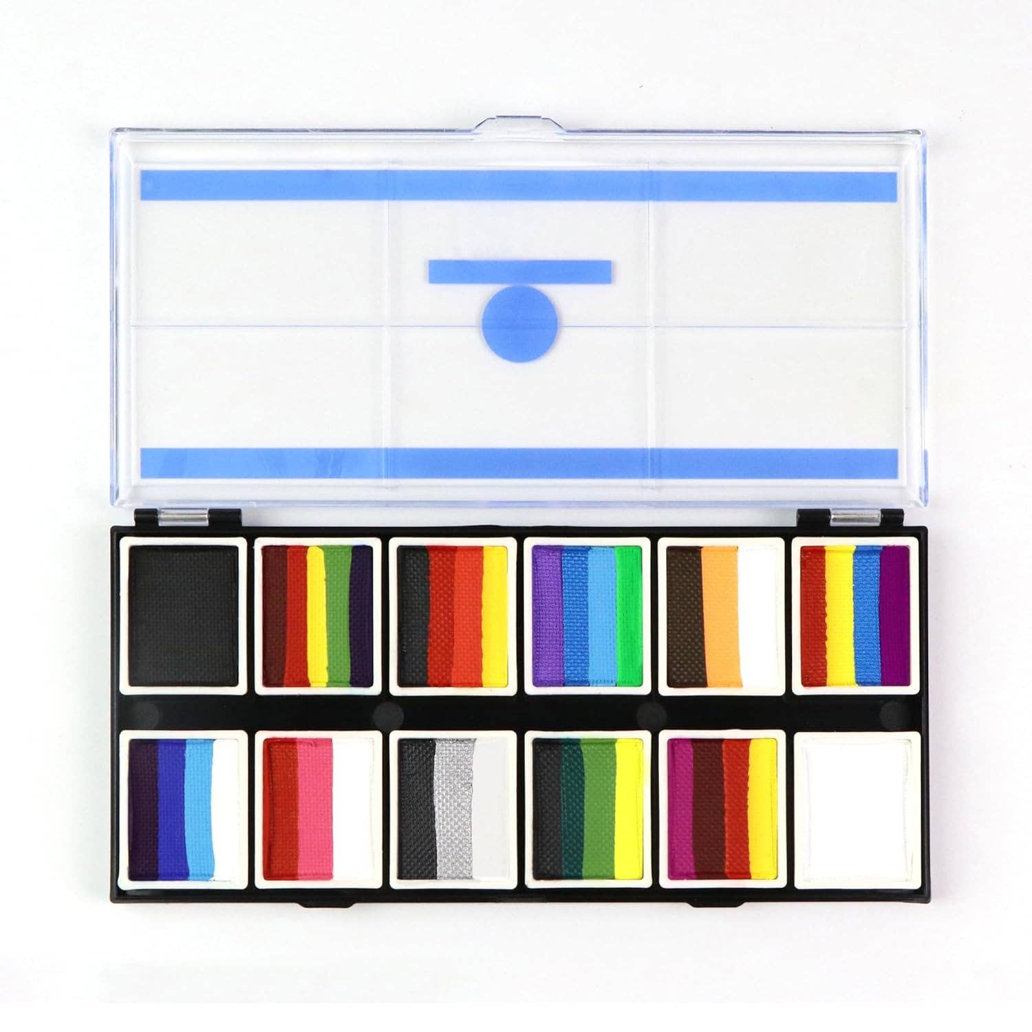 Palette de couleurs à activation par l'eau 12 couleurs Colorwave