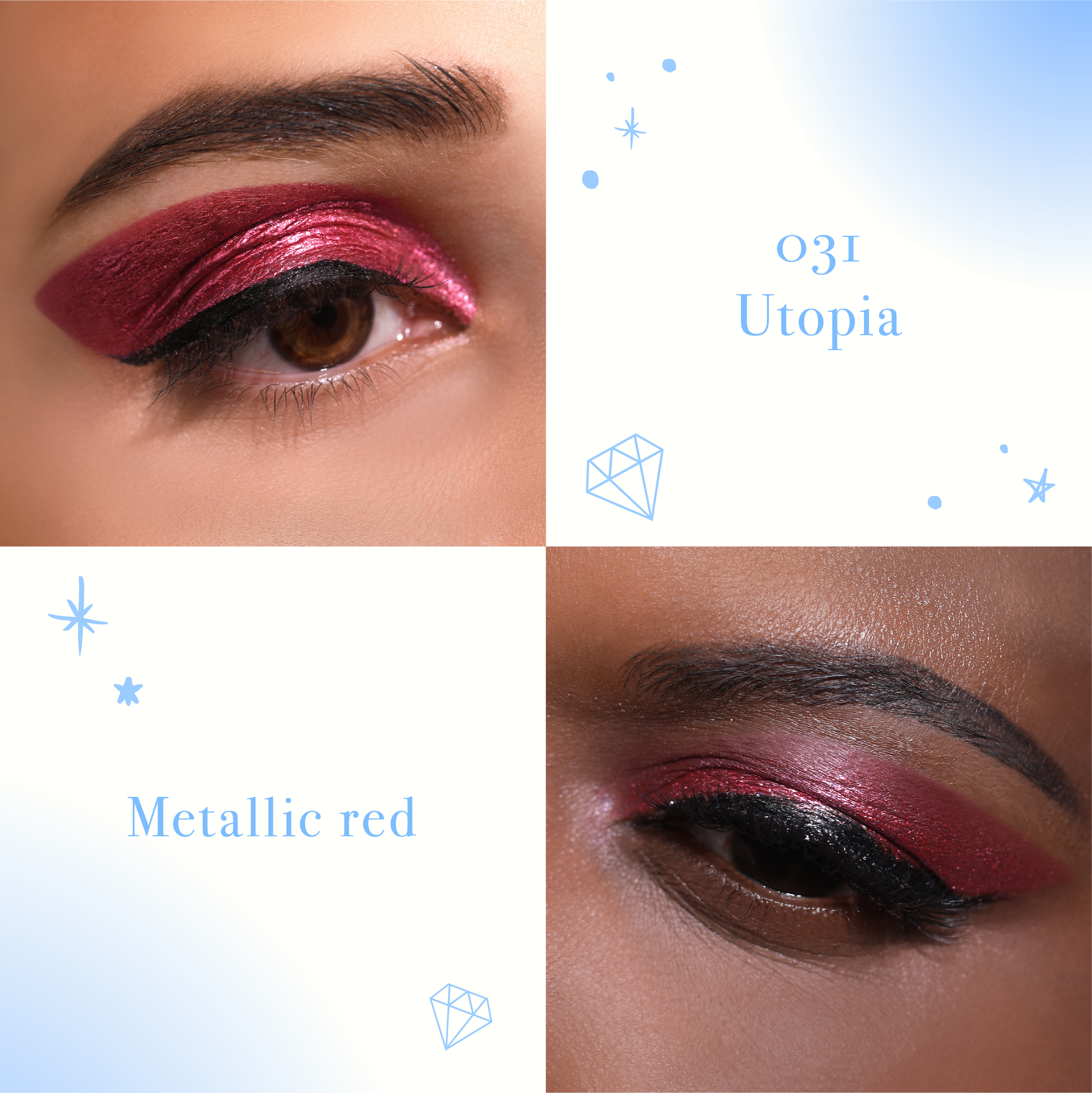 Fard à paupières multichrome liquide Diamond Daze - 031 Utopia
