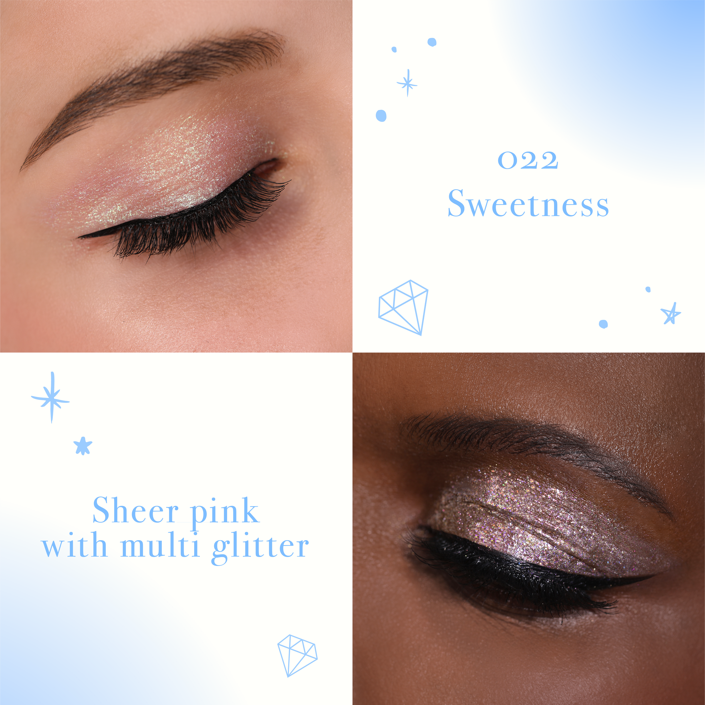 Fard à paupières multichrome liquide Diamond Daze - 022 Sweetness