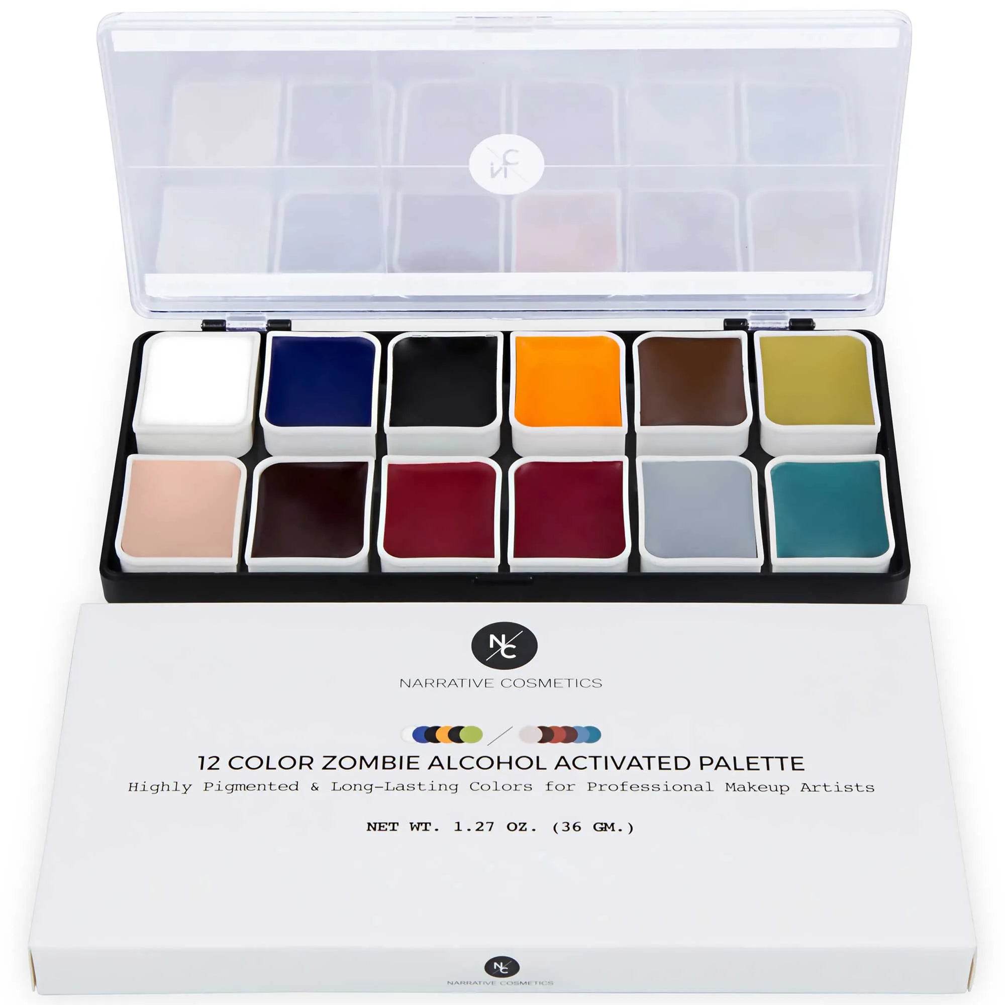 Kit complet de fards à alcool - Zombie Narrative Cosmetics