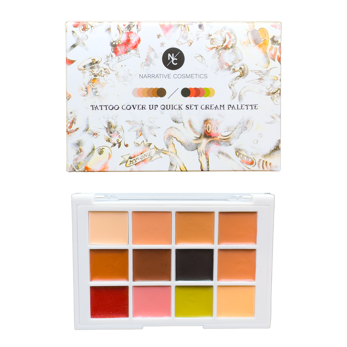 Palette Crème Correctrice Haute Couvrance – Cache Tatouages & Imperfections