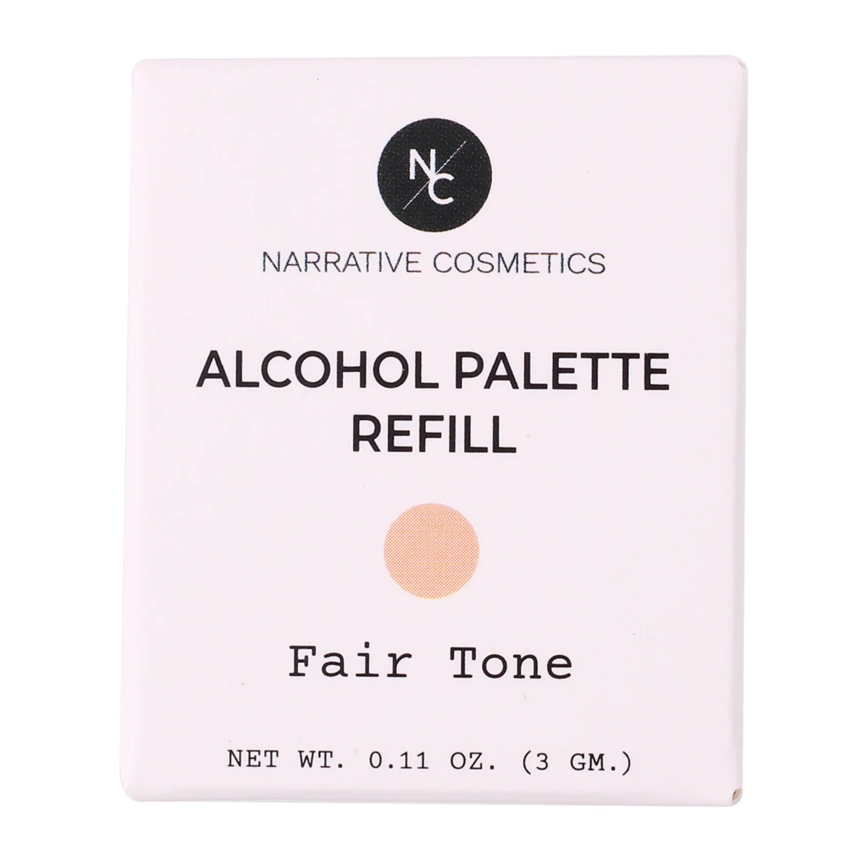 Recharge pour palette d'alcool Narrative Cosmetics - Skin Tones : Fair Tone