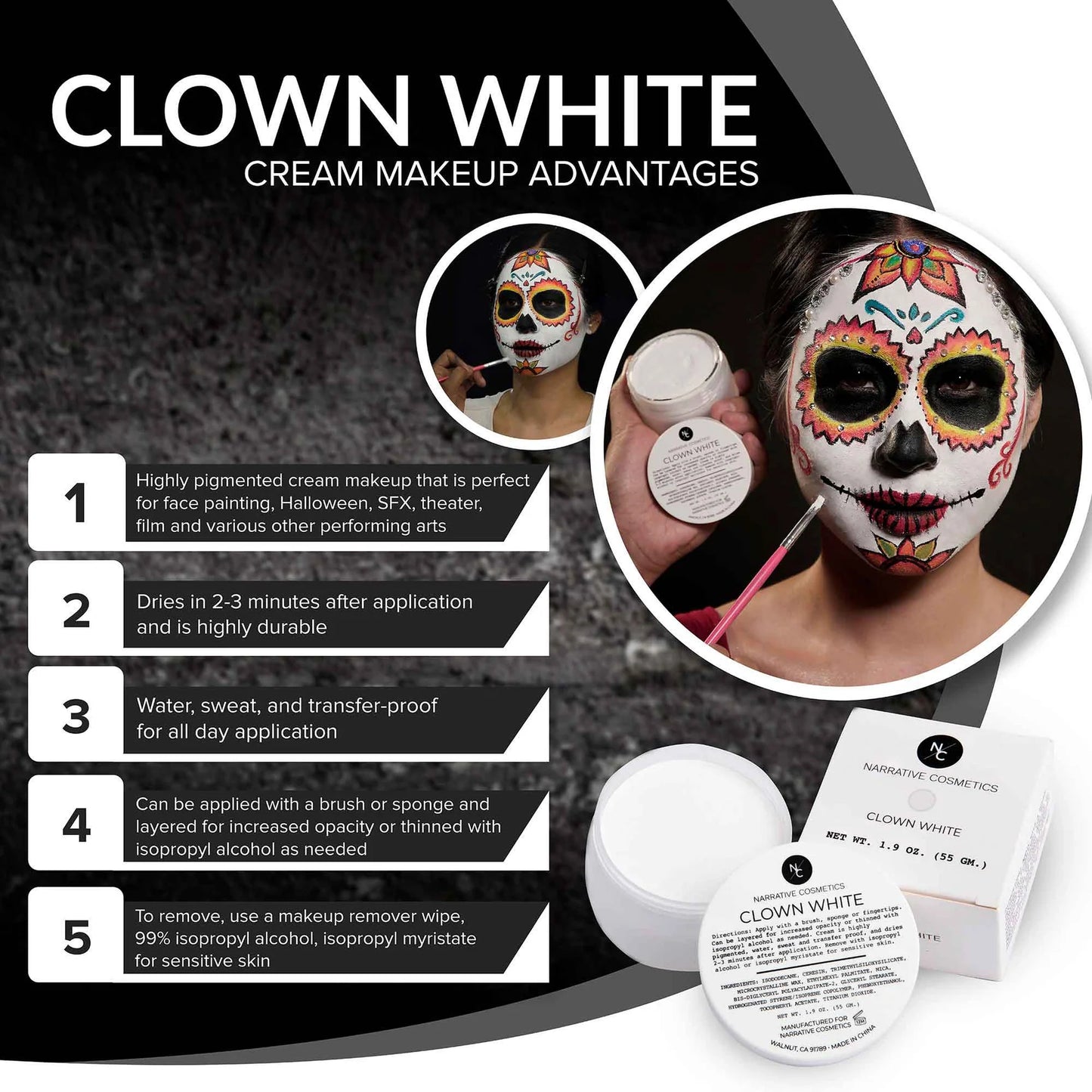 Blanc de clown - 55 g