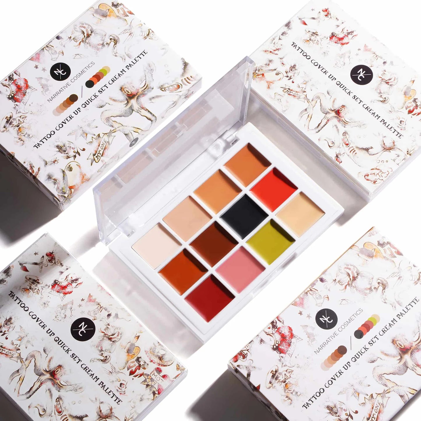 Palette Crème Correctrice Haute Couvrance – Cache Tatouages & Imperfections
